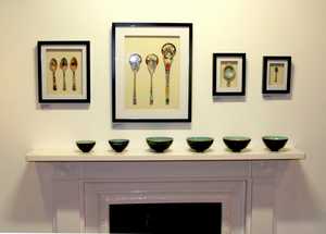 Caron Coldwell's Paper Spoons at Thelma Hulbert Gallery